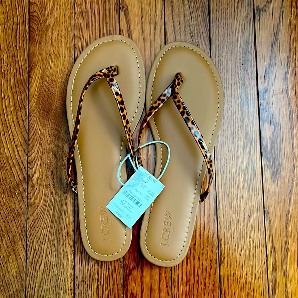 J.Crew Factory animal print sandal size 10 women’s
